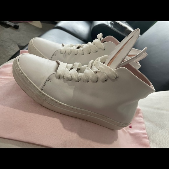 Minna Parikka Leather Bunny Ears High Top Trainers - Picture 2 of 7